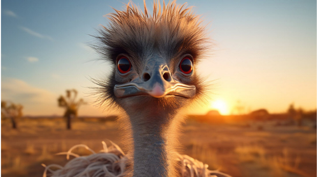 ダチョウの特異な生態と頭が悪いと言われる理由とは?行動事例で解説