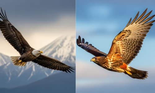 「鷹(タカ)」と「鷲(ワシ)」の違いとは?